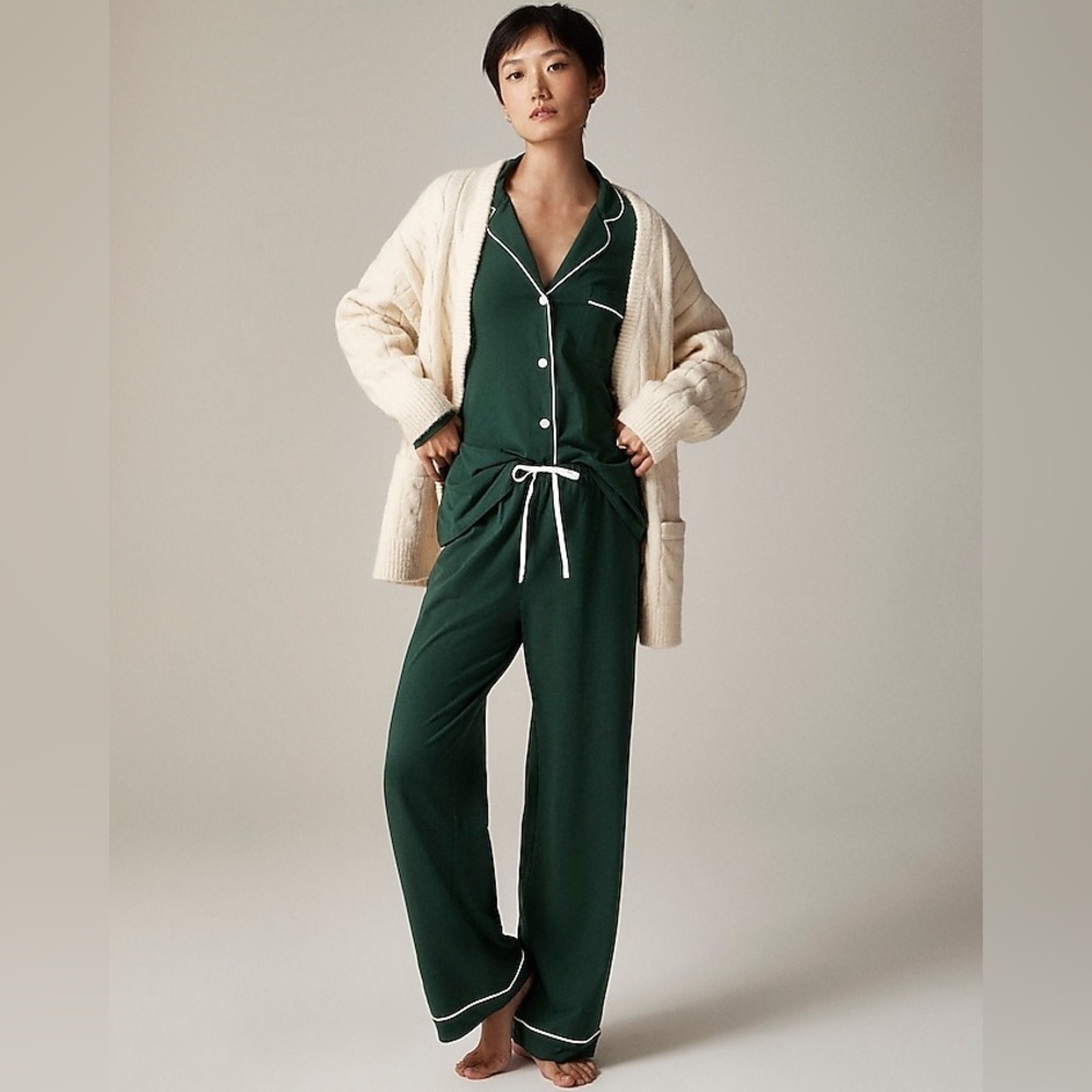 J crew Dreamy cotton-blend pajama BOTTOMS